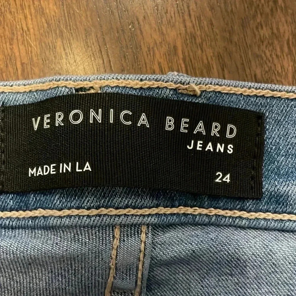 Veronica Beard Cameron Raw Hem Bootcut Jeans - Picture 6 of 8